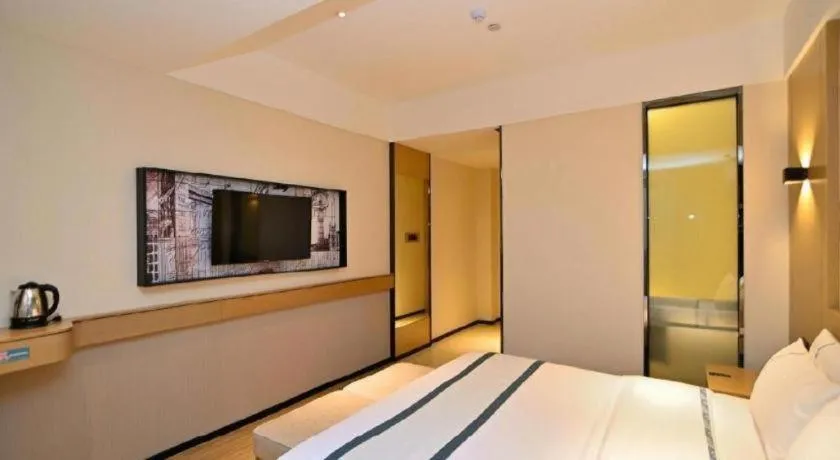 Bed in City Comfort Inn Kunming Nanping Pedestrian Street Wangfujing