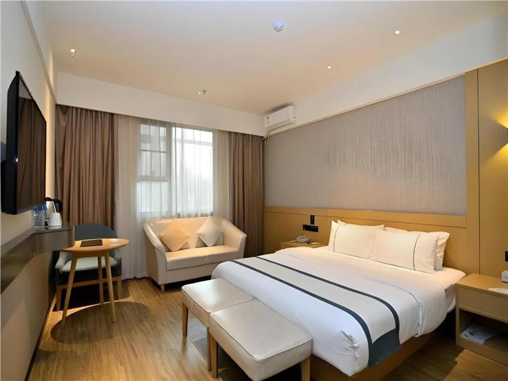 Bed in City Comfort Inn Kunming Nanping Pedestrian Street Wangfujing