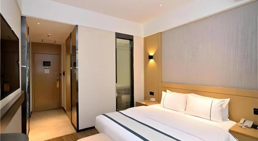 Bed in City Comfort Inn Kunming Nanping Pedestrian Street Wangfujing
