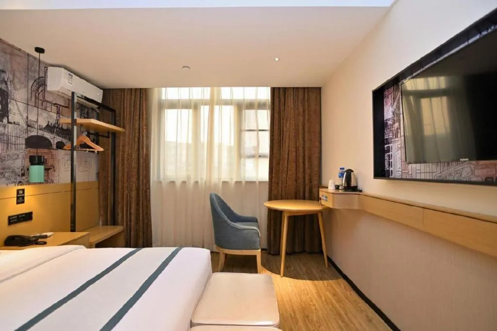 Bed in City Comfort Inn Kunming Nanping Pedestrian Street Wangfujing