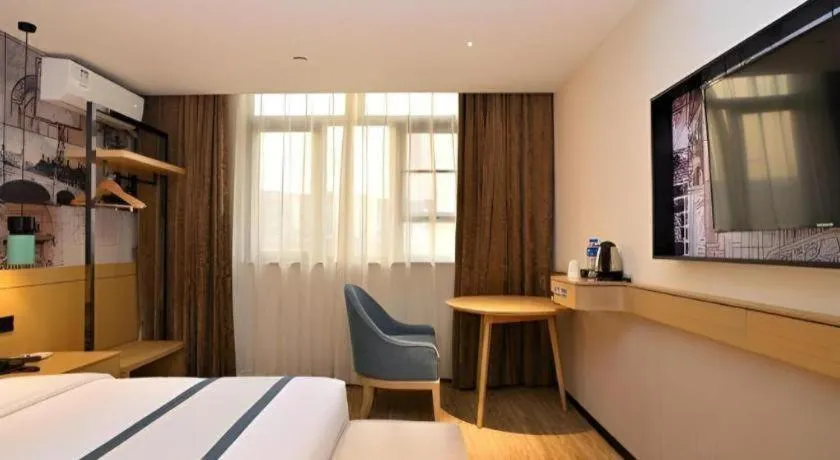 Bed in City Comfort Inn Kunming Nanping Pedestrian Street Wangfujing