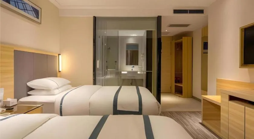 Bed in City Comfort Inn Dongguan Nancheng Tian'an Digital City