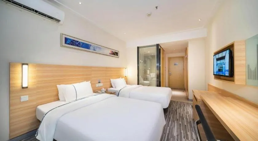 Bed in City Comfort Inn Wuhan Rui'an Street Metro Station