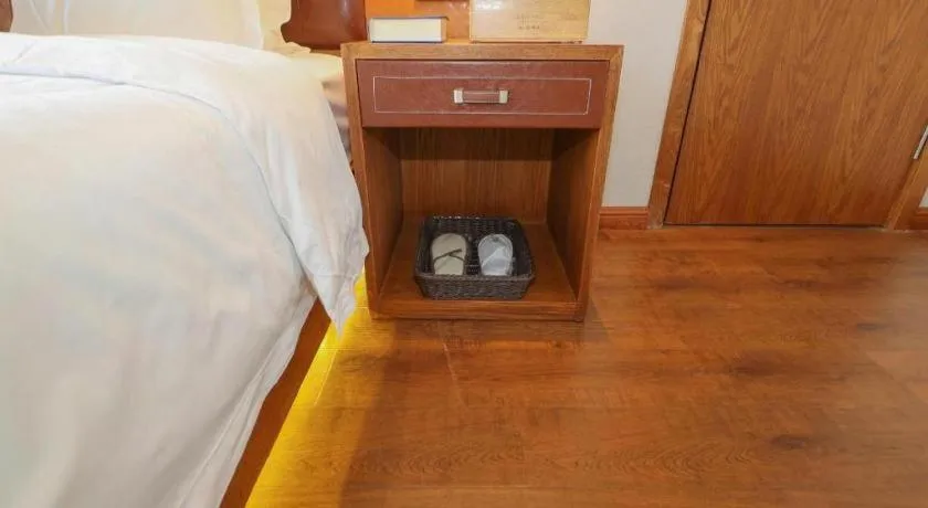 Bed in James Joyce Coffetel· Yinchuan International Exhibition Center Wanda Square Qinshui Street