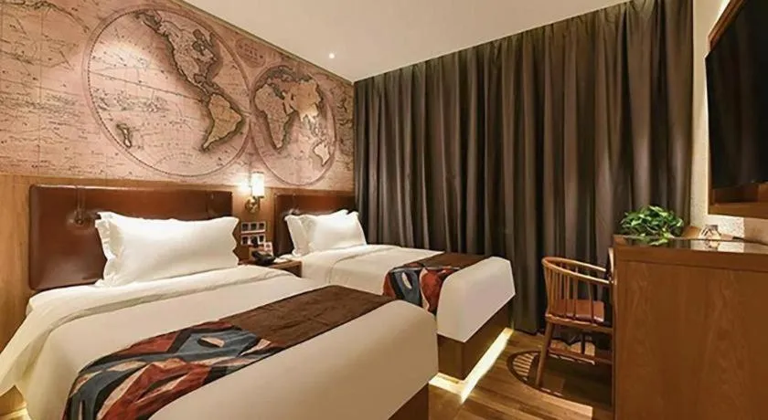 Bed in James Joyce Coffetel Beijing Station