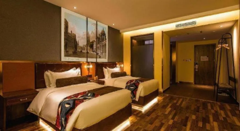 Bed in James Joyce Coffetel Beijing Station