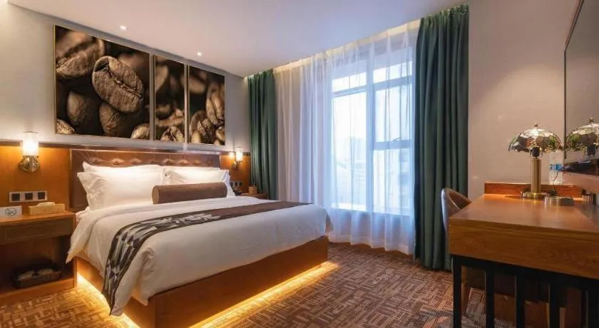 Bed in James Joyce Coffetel Beijing Station