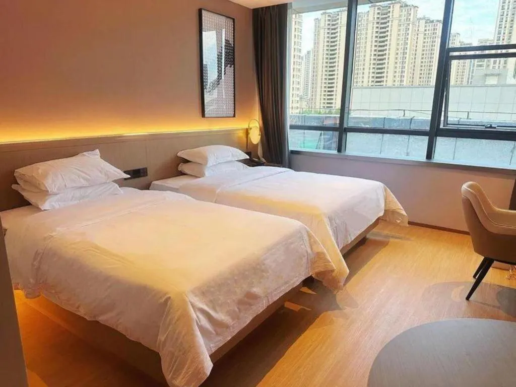 Bed in Lavande Hotels Xuzhou Yunlong Wanda Medical University