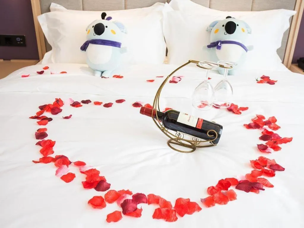 Bed in Lavande Hotels Xuzhou Yunlong Wanda Medical University