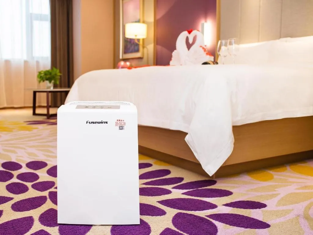 Bed in Lavande Hotel Lu County High-Speed Railway Station Wanhu Daduhui