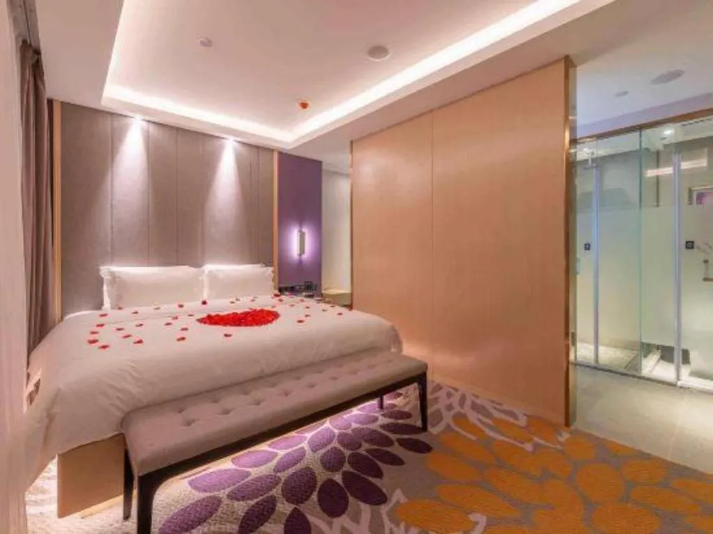 Bed in Lavande Hotel Ji'nan Railway Station Long Distance Bus Terminal