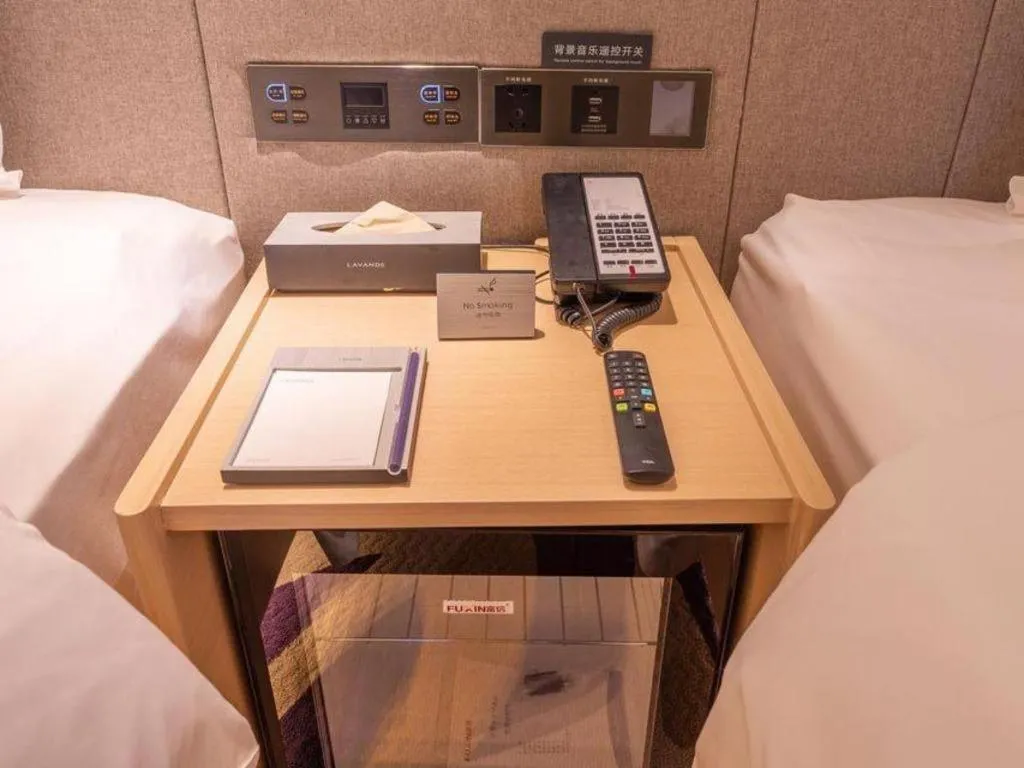 Bed in Lavande Hotel Ji'nan Railway Station Long Distance Bus Terminal