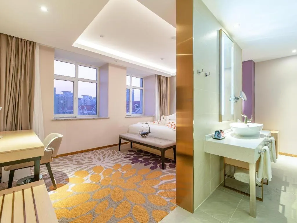 Bed in Lavande Hotel Ji'nan Railway Station Long Distance Bus Terminal