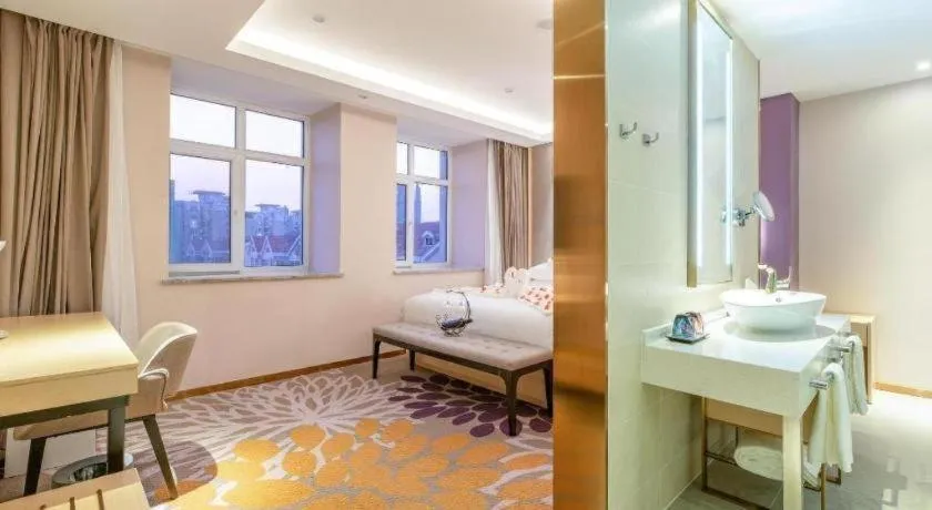 Bed in Lavande Hotel Ji'nan Railway Station Long Distance Bus Terminal