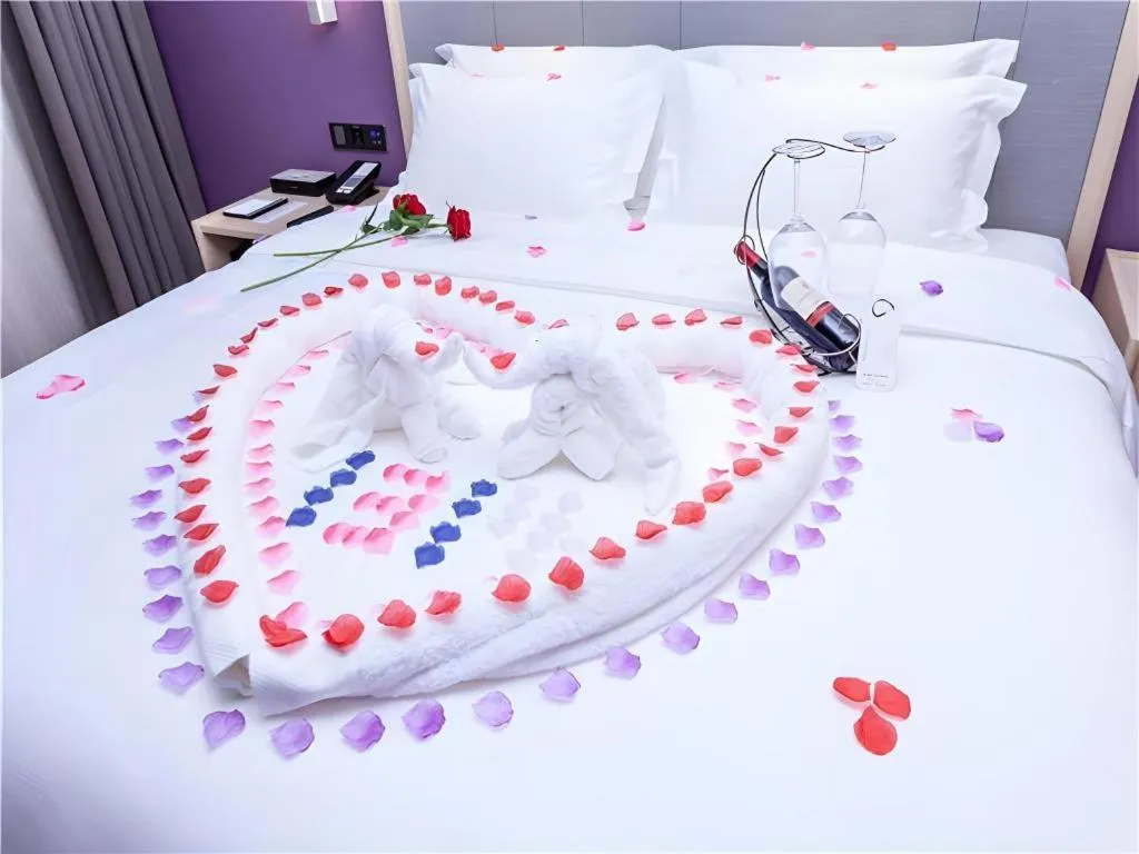 Bed in Lavande Hotel Guangzhou Zengchen Xintang Light Railway Station