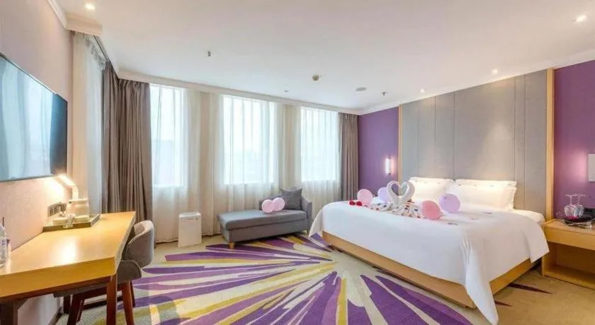 Bed in Lavande Hotel Guangzhou Zengchen Xintang Light Railway Station
