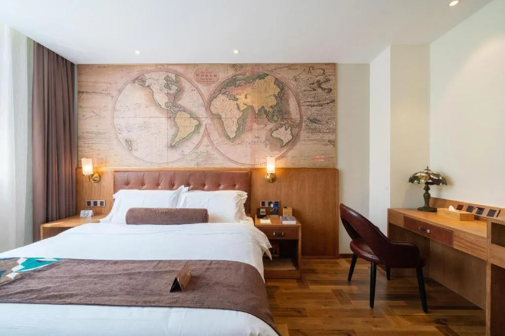 Bed in James Joyce Coffetel Shenyang North Railway Station Qishan Road Metro Station