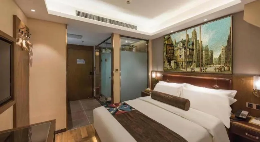 Bed in James Joyce Coffetel Beijing West Railway Station Lianhua Bridge