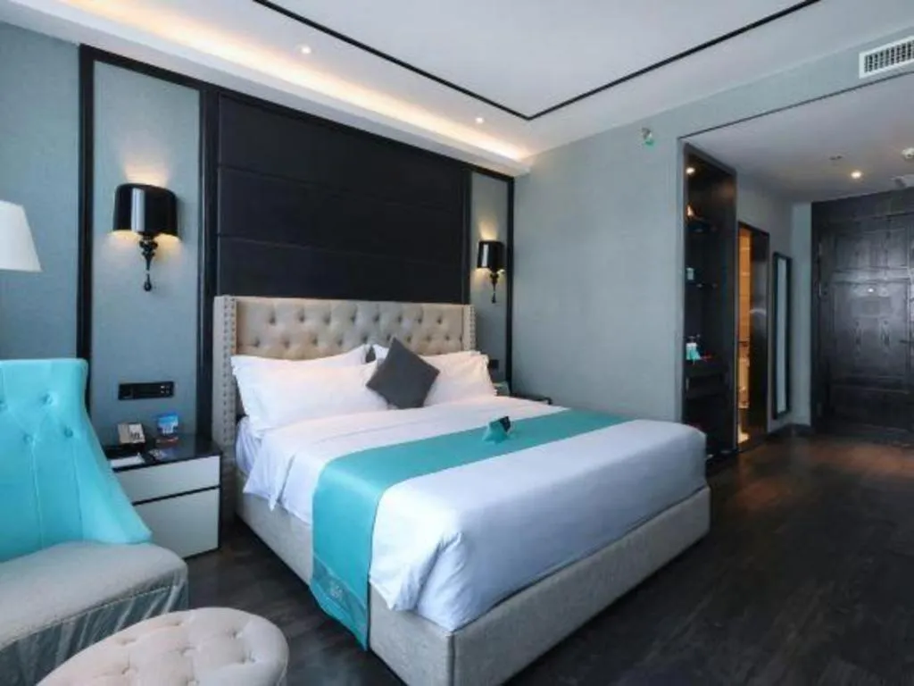 Bed in Xana Hotelle Yinchuan Swan Lake Wangfujing