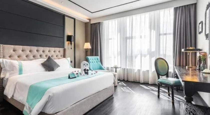 Bed in Xana Hotelle Yinchuan Swan Lake Wangfujing