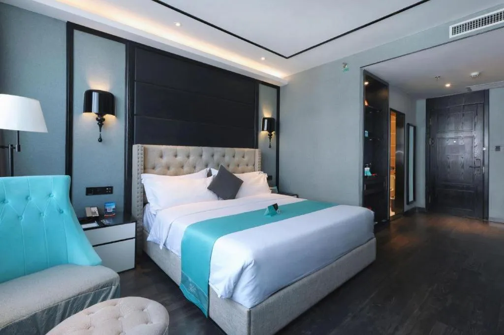 Bed in Xana Hotelle Yinchuan Swan Lake Wangfujing