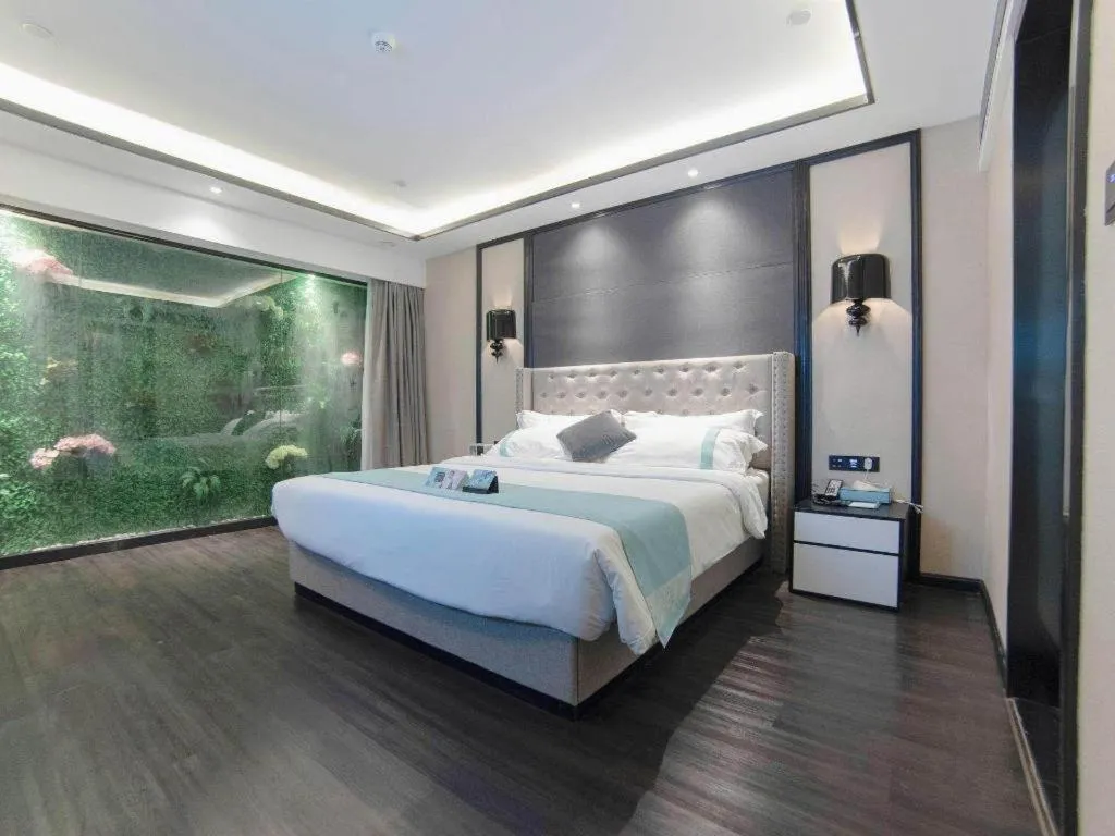 Bed in Xana Hotelle Zhuhai Gongbei Port