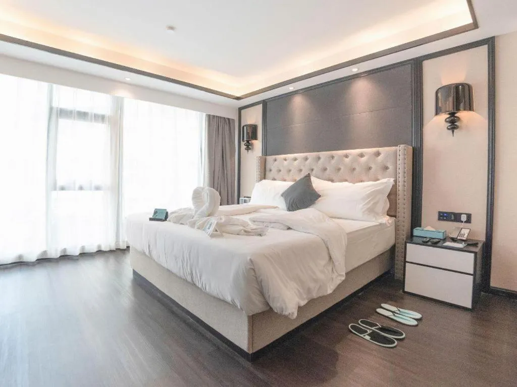 Bed in Xana Hotelle Zhuhai Gongbei Port