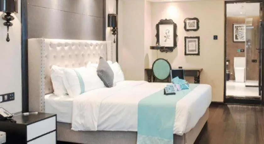 Bed in Xana Hotelle Zhuhai Gongbei Port