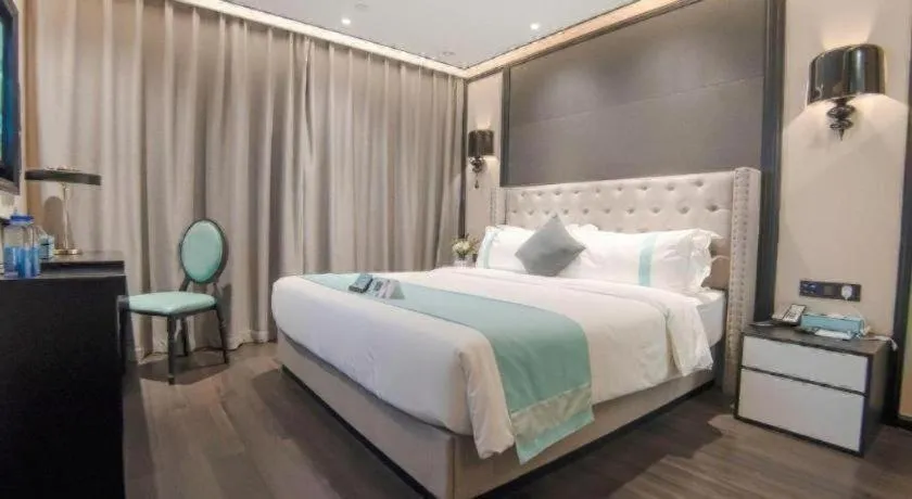 Bed in Xana Hotelle Zhuhai Gongbei Port