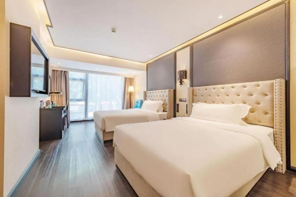 Bed in Xana Hotelle Zhuhai Gongbei Port