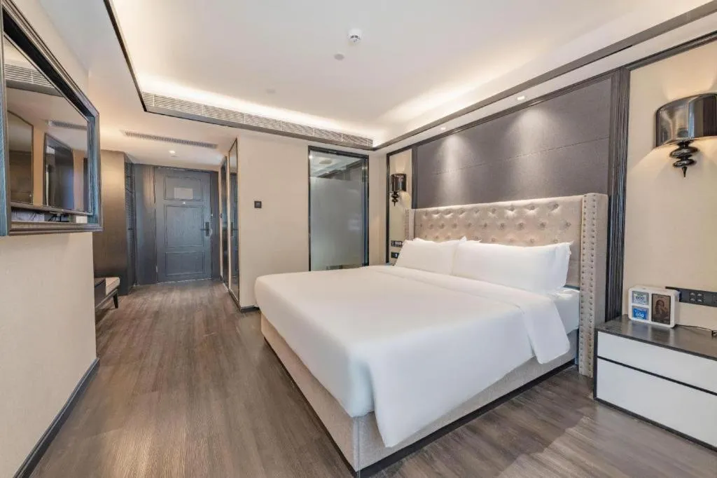 Bed in Xana Hotelle Zhuhai Gongbei Port
