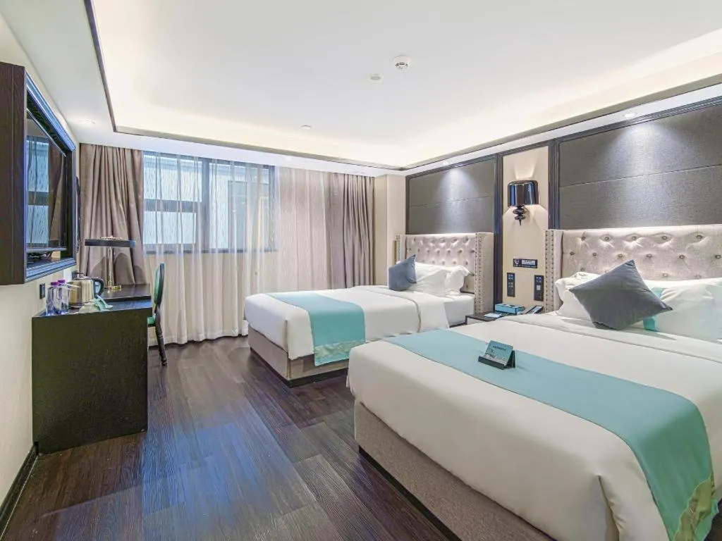 Bed in Xana Hotelle Zhuhai Gongbei Port