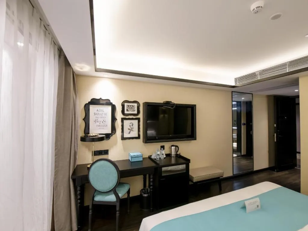 Bed in Xana Hotelle Zhuhai Gongbei Port