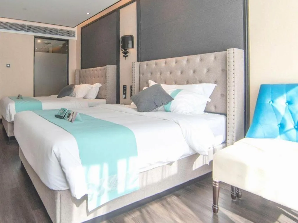 Bed in Xana Hotelle Zhuhai Gongbei Port