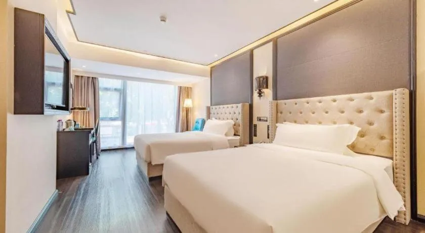 Bed in Xana Hotelle Zhuhai Gongbei Port