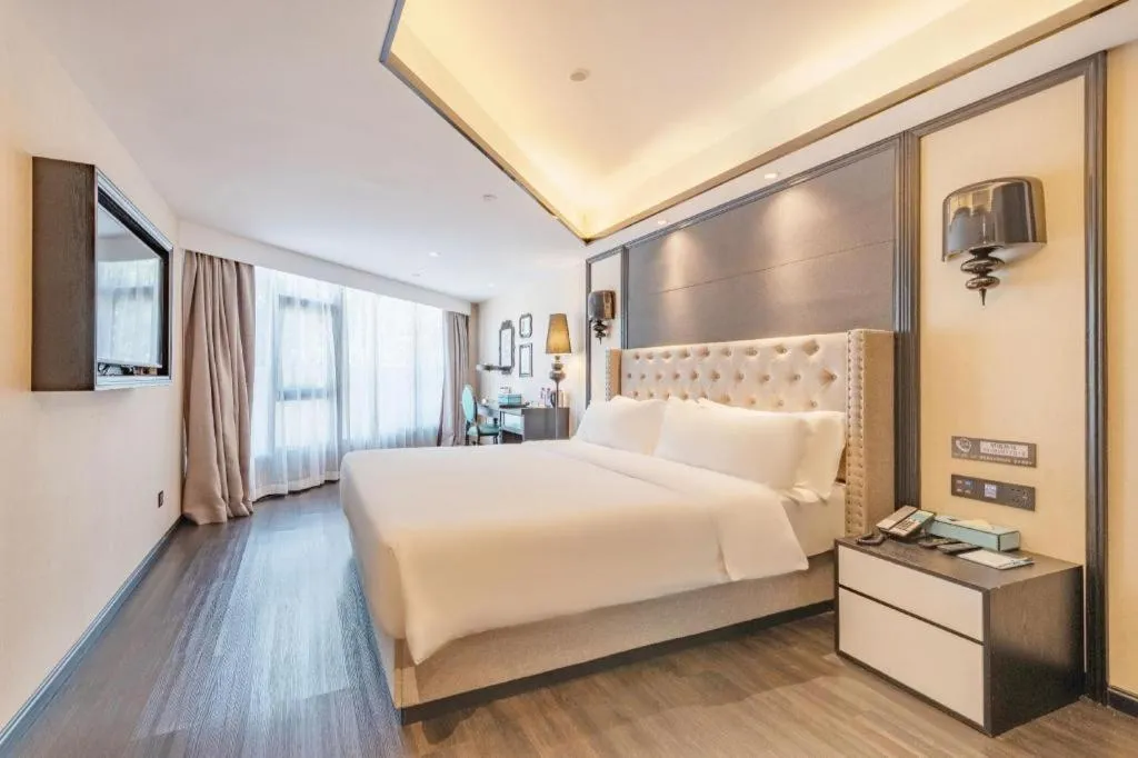 Bed in Xana Hotelle Zhuhai Gongbei Port