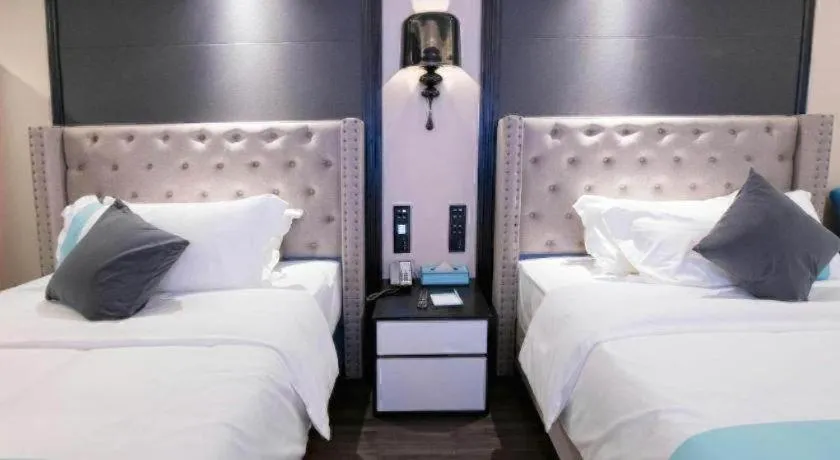 Bed in Xana Hotelle Zhuhai Gongbei Port