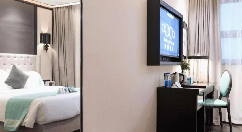 Bed in Xana Hotelle Zhuhai Gongbei Port