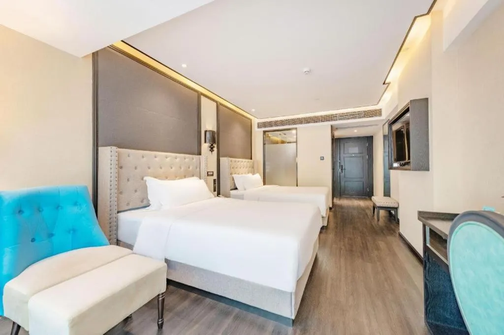 Bed in Xana Hotelle Zhuhai Gongbei Port
