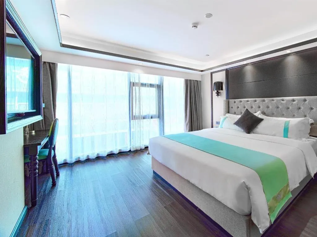 Bed in Xana Hotelle Zhuhai Gongbei Port