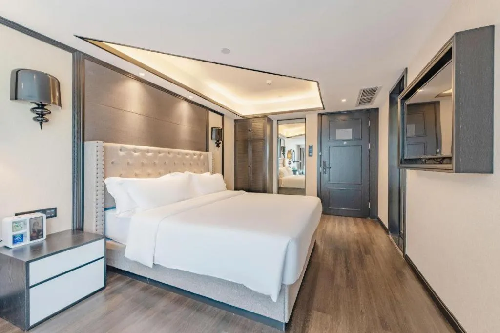 Bed in Xana Hotelle Zhuhai Gongbei Port