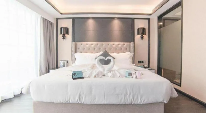 Bed in Xana Hotelle Zhuhai Gongbei Port