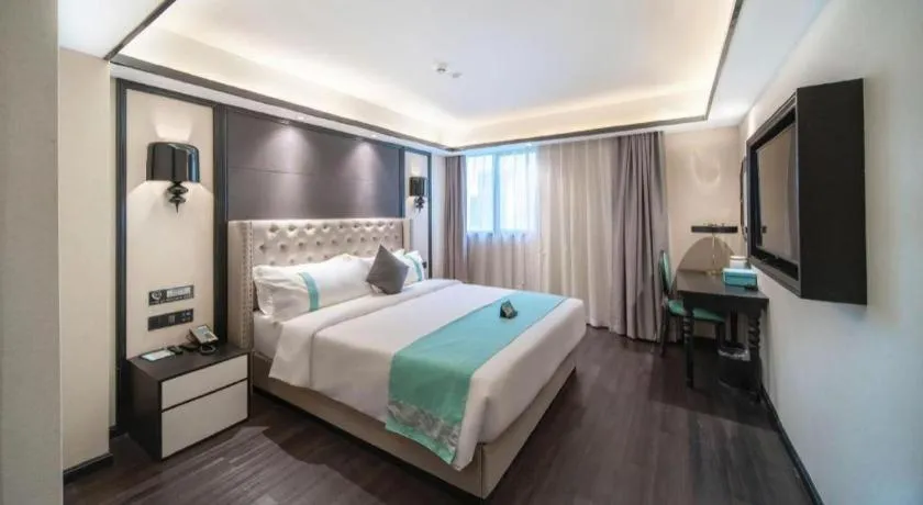 Bed in Xana Hotelle Zhuhai Gongbei Port