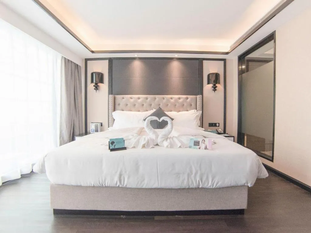 Bed in Xana Hotelle Zhuhai Gongbei Port