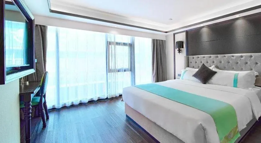 Bed in Xana Hotelle Zhuhai Gongbei Port