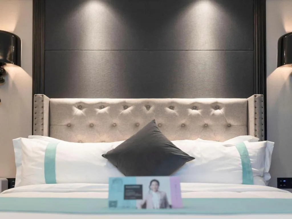 Bed in Xana Hotelle Zhuhai Gongbei Port