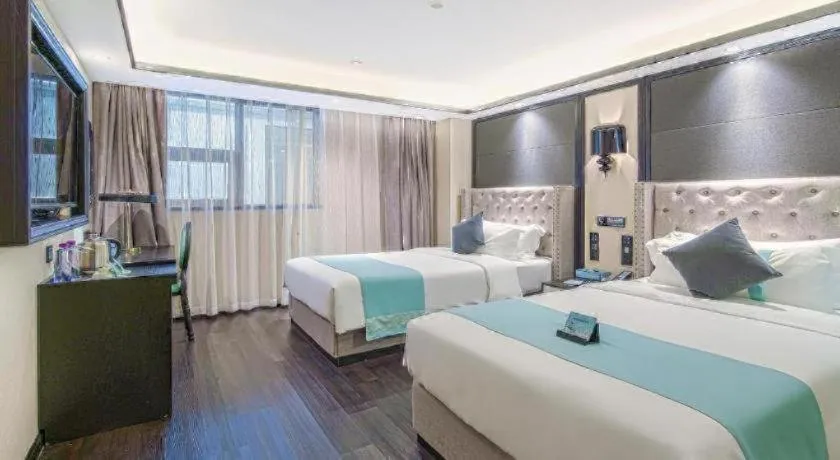 Bed in Xana Hotelle Zhuhai Gongbei Port