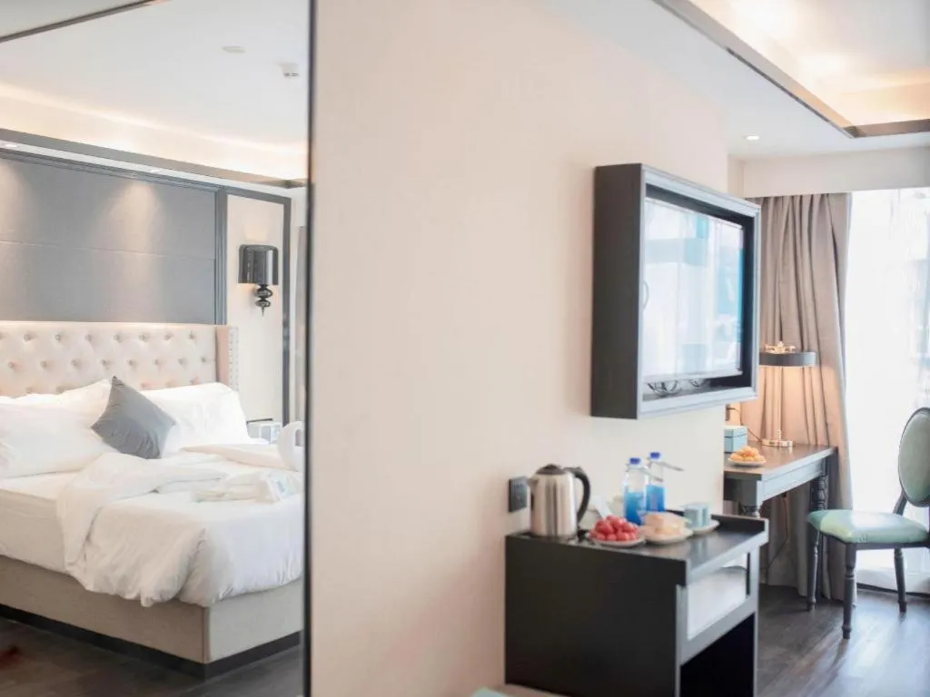 Bed in Xana Hotelle Zhuhai Gongbei Port