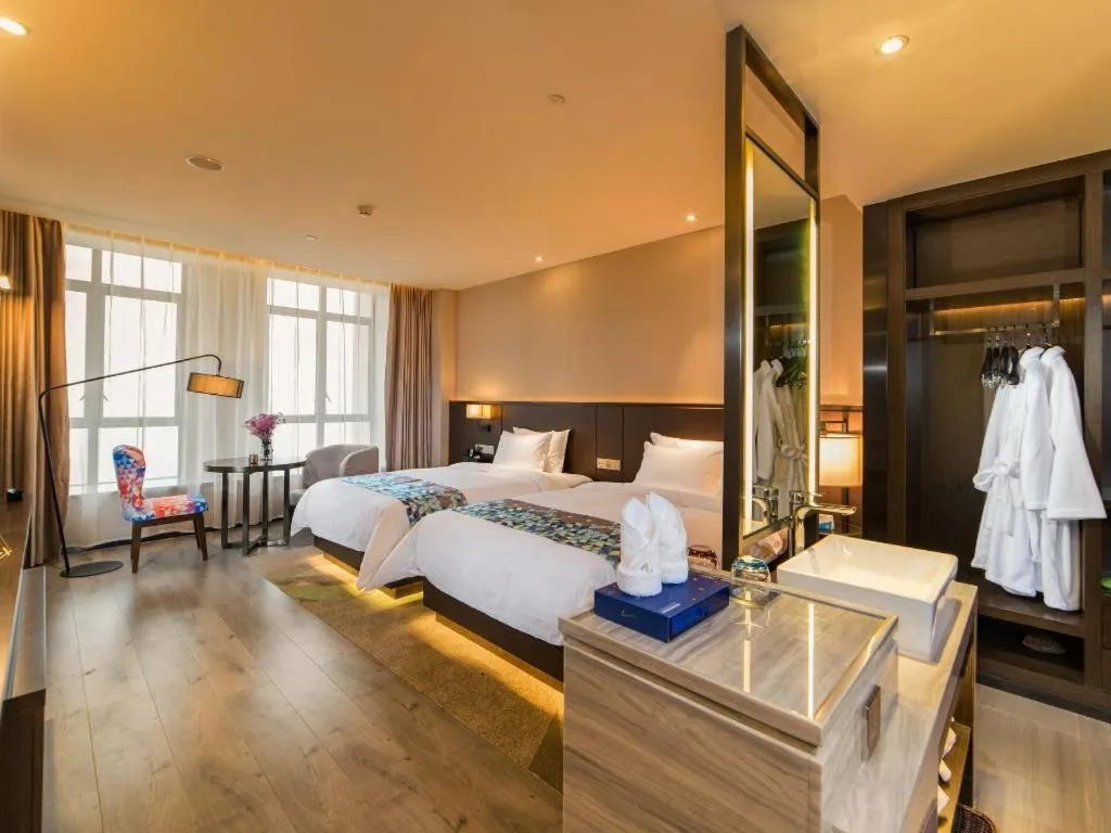 Bed in Zmax Hotel Guangzhou Railway Station