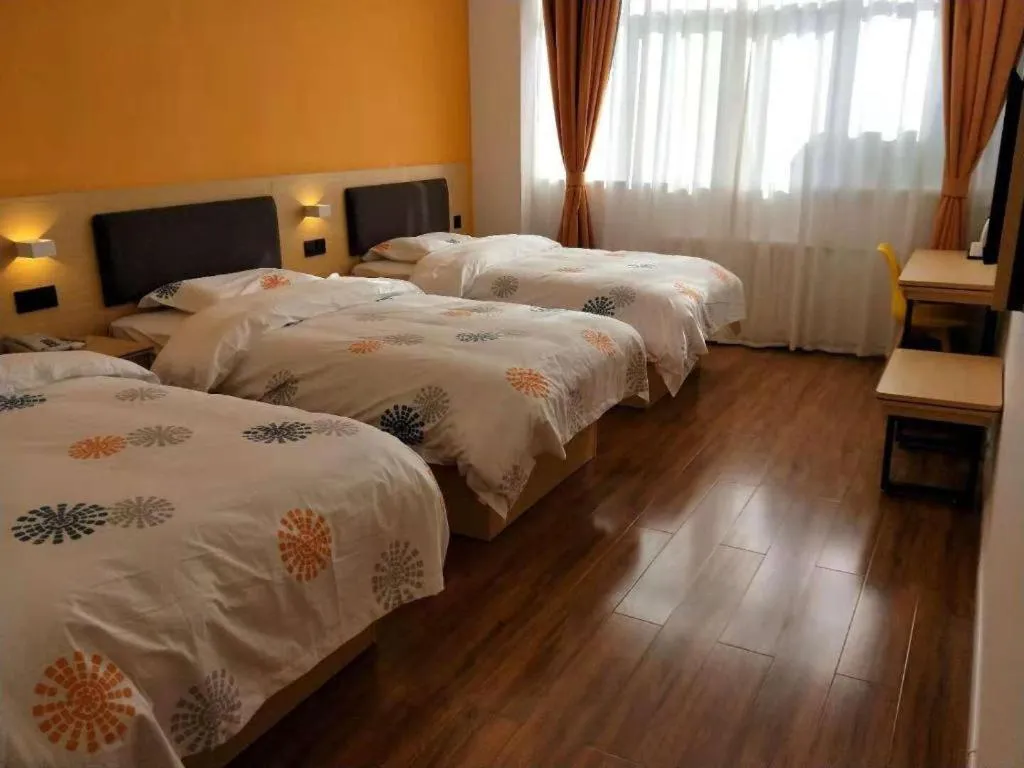 Bed in Shell Hotel Yinchuan Xingqing District Yuhuangge Street